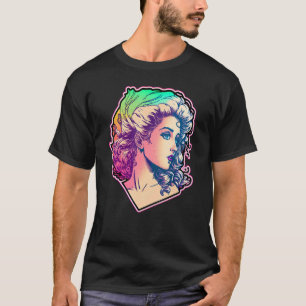 T-shirt Retro 80's Girl with Big Hair Matching Party Outfi