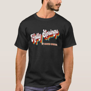 T-shirt Retro 80s Holly Springs North Carolina Nc