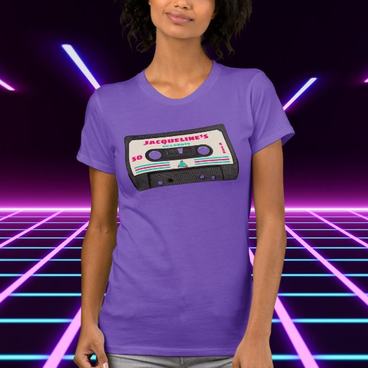 T-shirt Retro 80s Music Mix Tape 50e fête d'anniversaire