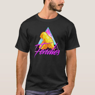 T-shirt Retro 80s Vaporwave Chicken Tendies Dank Meme