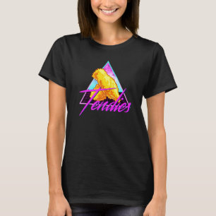 T-shirt Rétro 80s Vaporwave Tendies de Poulet Mème Dank