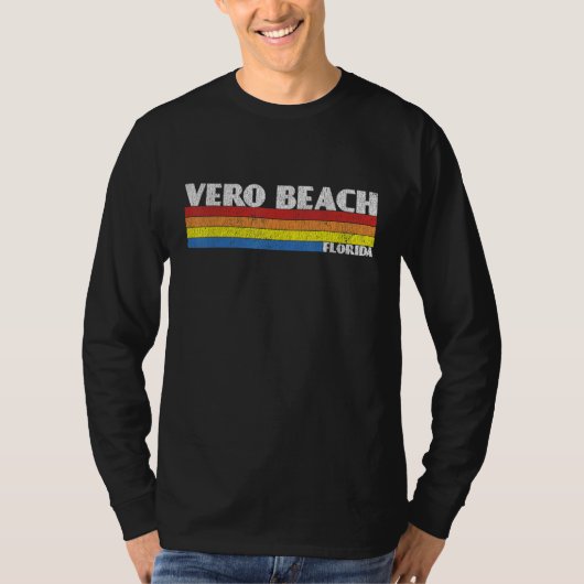T-shirt Retro 80s Vero Beach Florida FL Souvenir (Devant)
