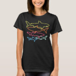 T-shirt Retro 80s Vêtements de requin Shark Party Requins<br><div class="desc">Retro 80s Vêtements de requin Shark Party Requins</div>