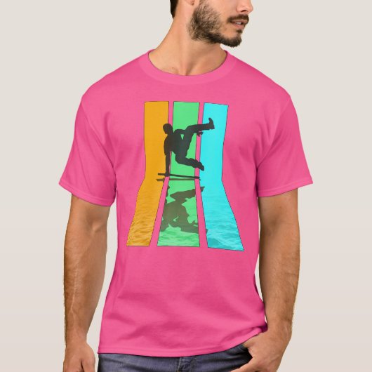T-shirt Retro 80S Vintage Style Parkour (Devant)