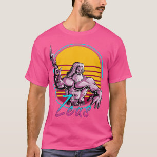 T-shirt Rétro 80s Zeus grec Mythologie Dieu Rétrowave Synt