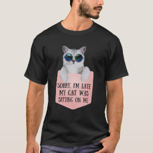 T-shirt Retro 90S Chat Tee - shirts Désolé Je suis en reta