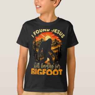 T-shirt Rétro a trouvé jésus toujours à la recherche de ch