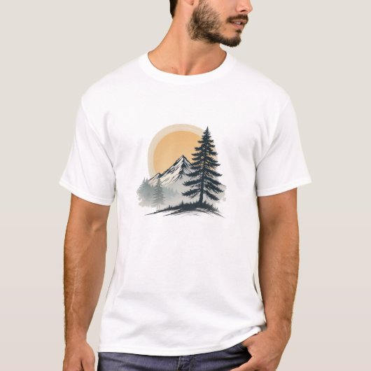 T-shirt Retro Adventure Attend Tee for Outdoor Enthousiast (Devant)