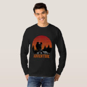 T-shirt Retro Adventure Backpacker Enthousiast Mountain ex (Devant entier)