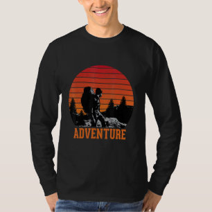 T-shirt Retro Adventure Backpacker Enthousiast Mountain ex