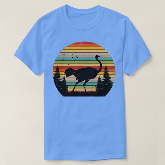 T-shirt Retro Africa Ostrich (Design devant)