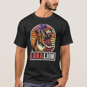 T-shirt Retro Afrique Safari Animal Famille Mères Jour Nan