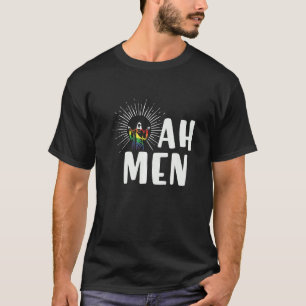 T-shirt Retro Ah Men Jessus Rainbow Lgbtq Gay pride Chris