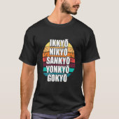 T-shirt Rétro Aikido Ikkyo Nikyo Yonkyo Martial Japonais A (Devant)
