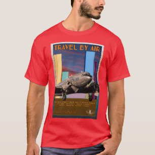 T-shirt Retro Airline Voyage DC302a