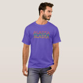 T-shirt Rétro Alaska État Design Oversized (Devant entier)