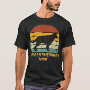 T-shirt Retro Allemand Berger Maman Cadeau Chien Chien Pro