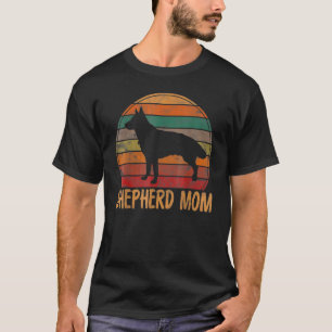 T-shirt Retro Allemand Berger Maman Chien Mère Animal de c
