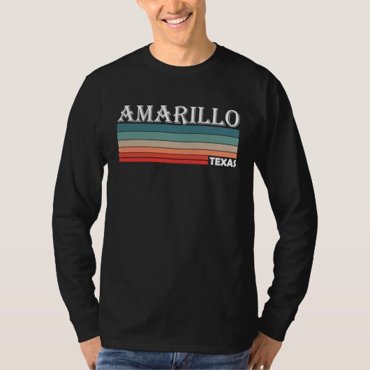T-shirt Retro Amarillo Texas TX Souvenir (Devant)