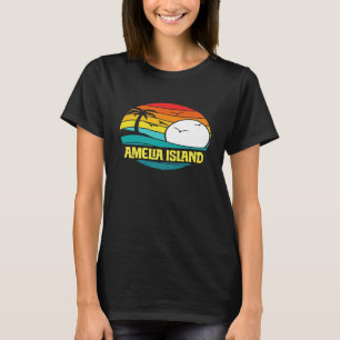 T-shirt Retro Amelia Island Sun Surf 80s Graphic Premium