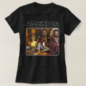 T-shirt Retro america groupe rockcadeau pour les fans (Design devant)