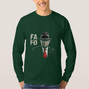 T-shirt Retro Américain Donald Trump FAFO USA Drapeau Patr