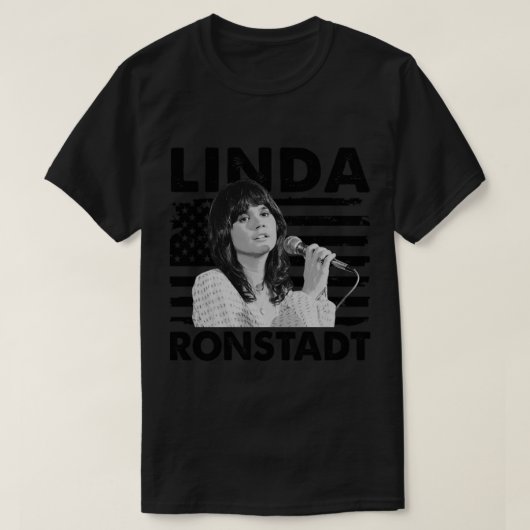 T-shirt Retro American Flag Linda Ronstadt Music Gift Esse (Design devant)