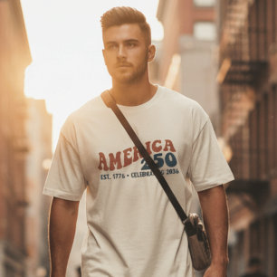 T-Shirt Rétro Amérique 250e Anniversaire Vintage