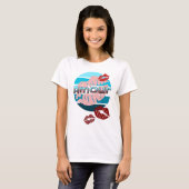T-SHIRT RETRO AMOUR VINTAGE ENSOLEILLEMENT ET LIPSTICKETS  (Devant entier)
