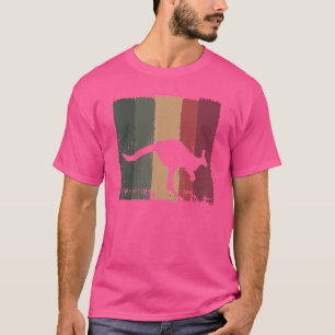 T-shirt Retro Animal Australia Animal Outback Kangaroo