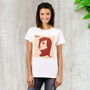 T-shirt Rétro années 1960 minimaliste femme Illustration A