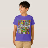 T-Shirt Rétro Années 60 Shalom LOVE Psychédélique (Devant entier)