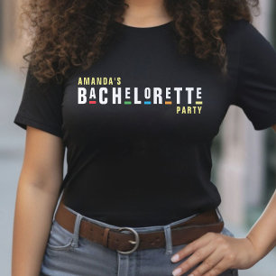 T-shirt Rétro années 90 Coloré Enterrement de vie de jeune
