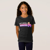 T-Shirt Retro Anniversaire Roulons Roller Roller Skating P (Devant entier)
