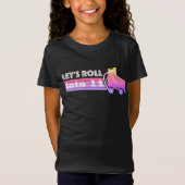 T-Shirt Retro Anniversaire Roulons Roller Roller Skating P (Devant)