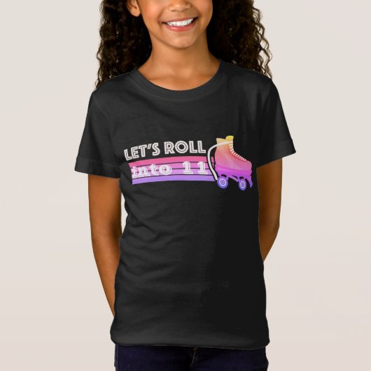 T-Shirt Retro Anniversaire Roulons Roller Roller Skating P (Devant)