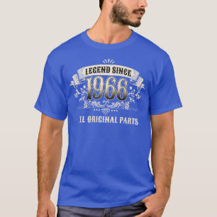 T-shirt Rétro Anniversaire Vintage depuis 1966 Toutes les