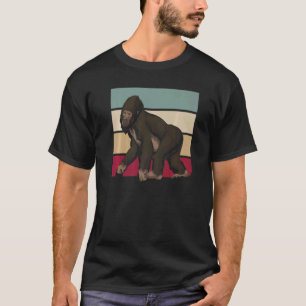 T-shirt Retro Ape Singe Zoo Animal Gorilla Gorilla