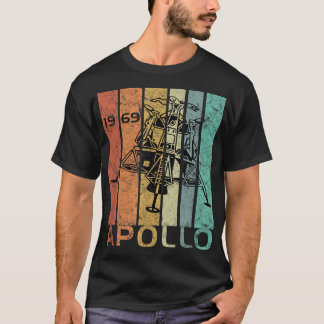 T-shirt Retro Apollo 11 50e anniversaire Lune Landing 1969