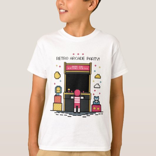T-shirt Retro Arcade (Devant)