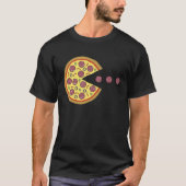 T-shirt Retro Arcade Game Pizza Salami Classique Videogam (Devant)