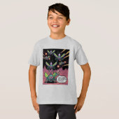 T-shirt Retro Arcade Manti Aliens Pixel Art - Funny Defend (Devant entier)