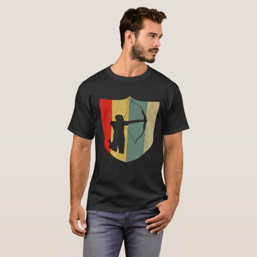 T-shirt Retro Archery Bow (Devant entier)