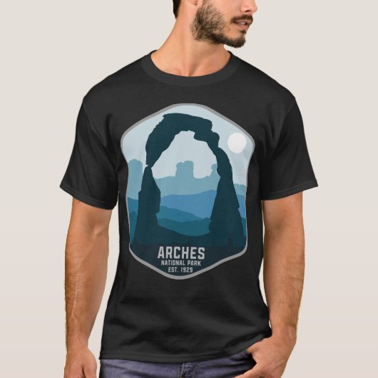 T-shirt Retro Arches National Park Utah Souvenir Style ann (Devant)