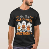 T-shirt Retro are You Fall O Ween Directions Enseignant Ha (Devant)