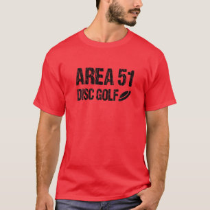 T-shirt Retro Area 51 Disque Golf Roswell Alien UFO Flying