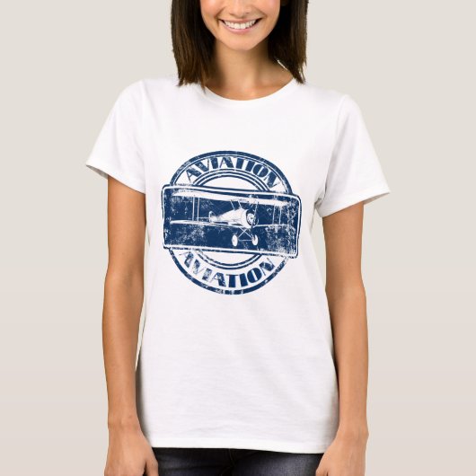 T-shirt Rétro art d'aviation (Devant)
