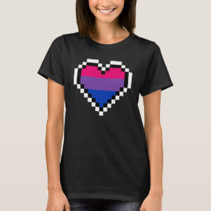 T-shirt Rétro art de fierté de bisexualité de lgbt de