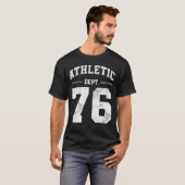 T-shirt Retro Athletic Dept 76 Classic 1976 Birthday (Devant entier)