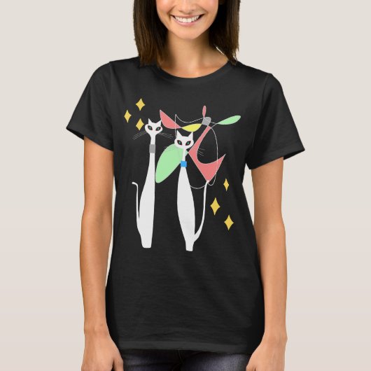 T-shirt Retro Atomic Era MCM Mobile & Cool Chat Pair (Devant)